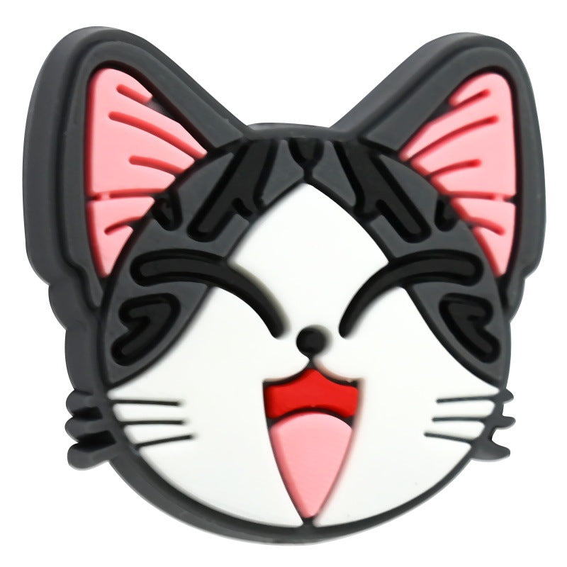 Wholesale  Random 100pcs/pack  Cartoon animal beaded PVC soft rubber beads